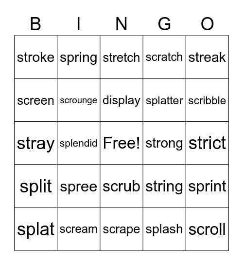 Find that Blend Bingo Card