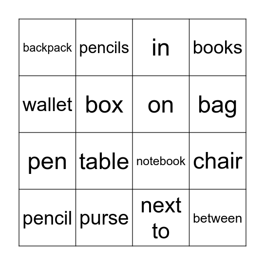 Bingo Card
