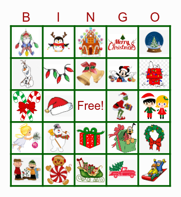 Holiday Bingo! Bingo Card