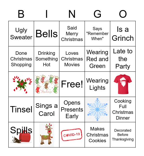 Christmas Bingo Card