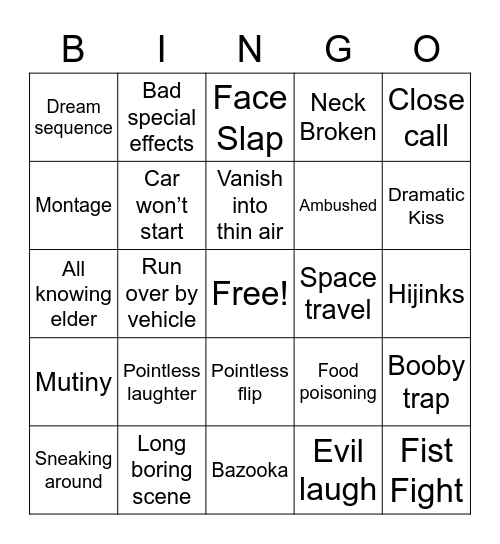 BINGOFLIX: Santa Claus vs. The Devil Bingo Card