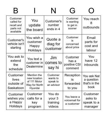 FFUN FFRIDAY BDC BINGO Card