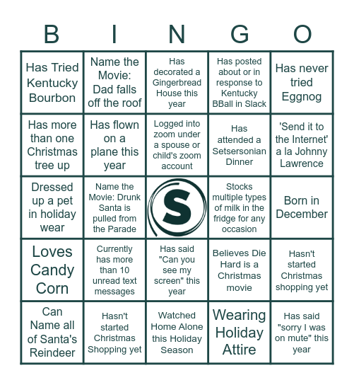 Setser Group Bingo Card