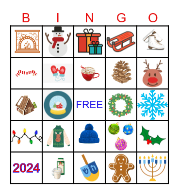 Studio 3 Holiday Lunch Bingo Card