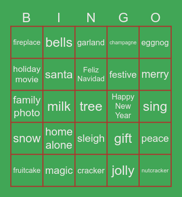 APG Christmas Bingo Card