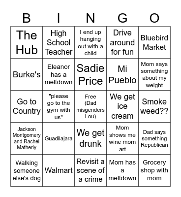 Danville Bingo Card
