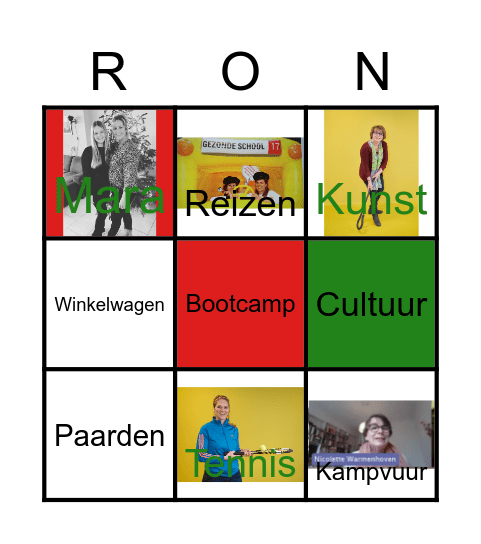 RON Bingo Card