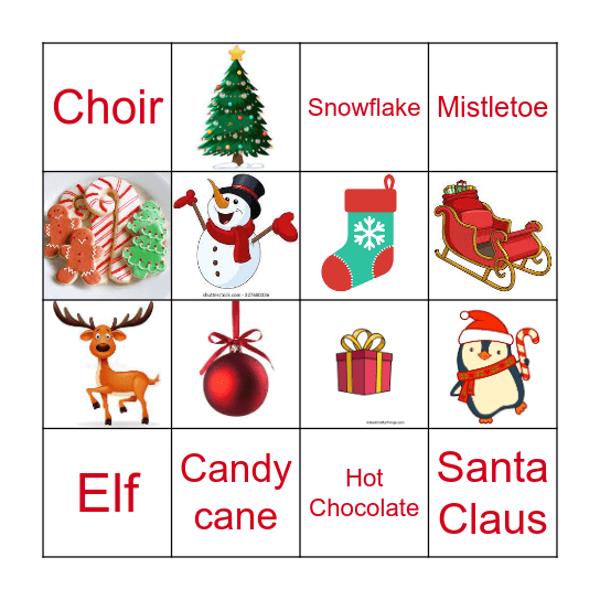 CHRISTMAS BINGO Card