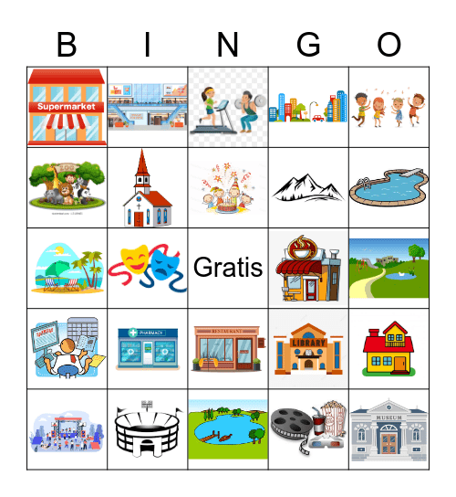 Lugares Bingo Card