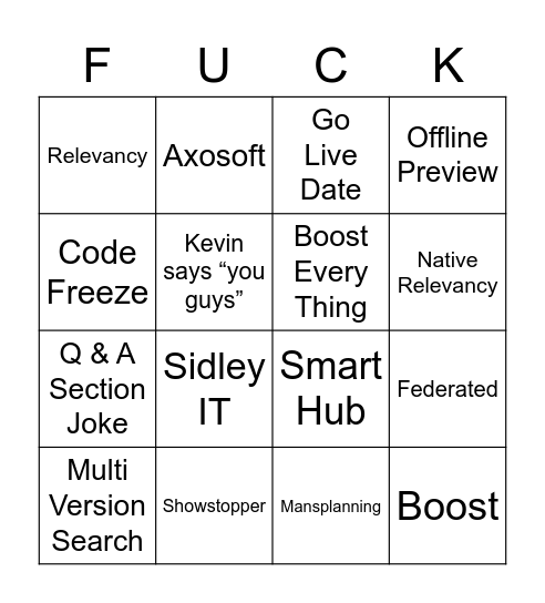 Illuminate - BINGO Card