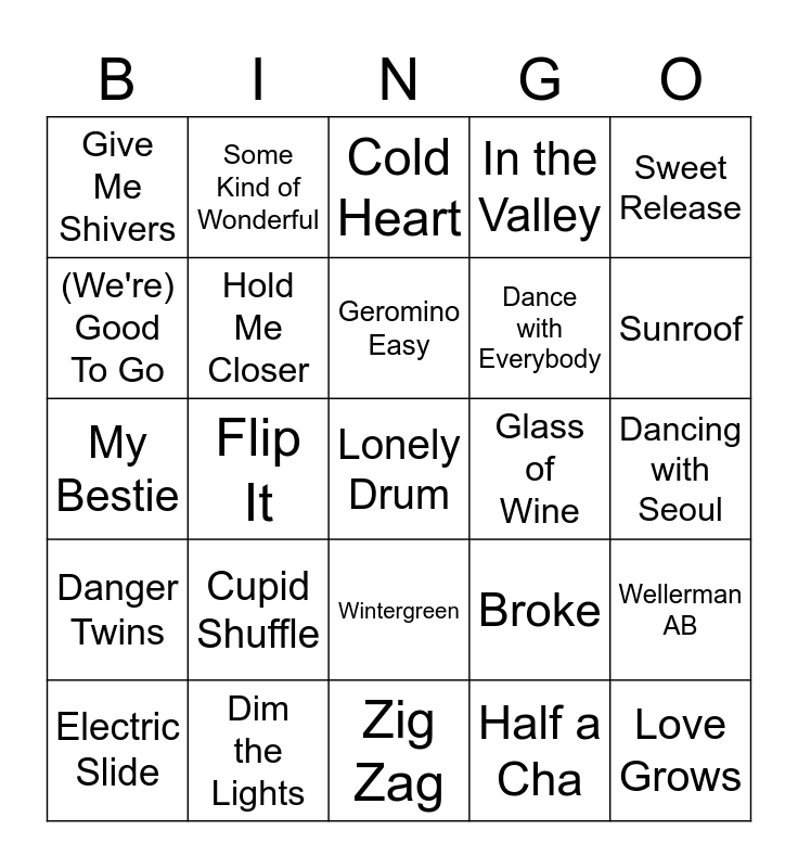 CHERRY STEPPERS Bingo Card