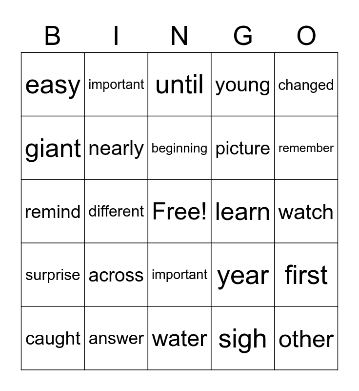 green-words-bingo-card