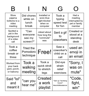 Product Match Holiday Bingo Card