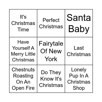 IT'S CHRISTMAS Bingo Card