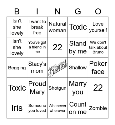 Round 1 Bingo Card