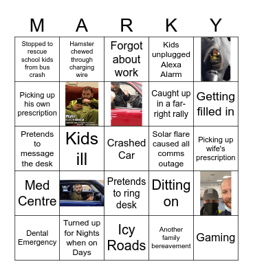 Foxy Bingo Card