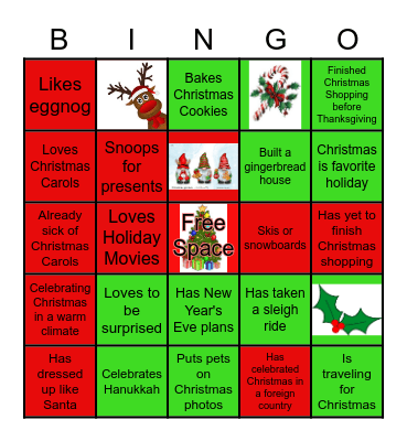 Christmas Bingo Card