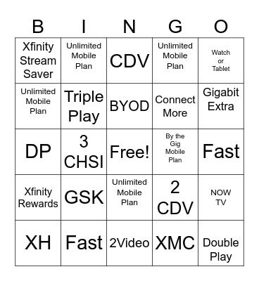 Stack Them Units Bingo Card