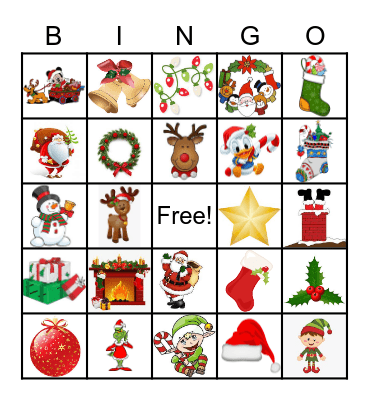 Christmas Bingo Card