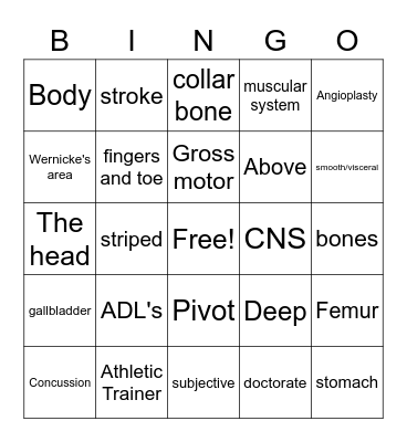 e Bingo Card