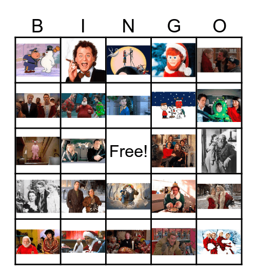 Card 2 Holiday Bingo Christmas Movies Bingo Card