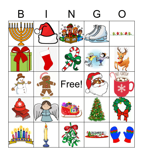 December Bingo Card