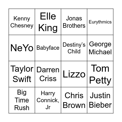 Speedy Christmas Bingo Card
