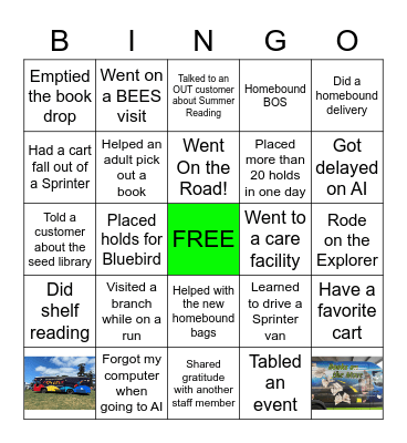 OUTREACH TEAM Bingo Card