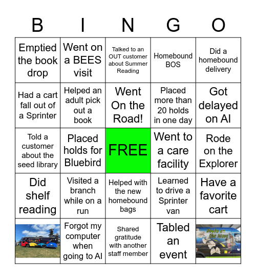 OUTREACH TEAM Bingo Card