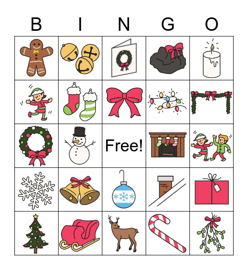 Holiday Bingo Card