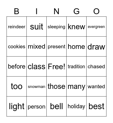 Bingo Card