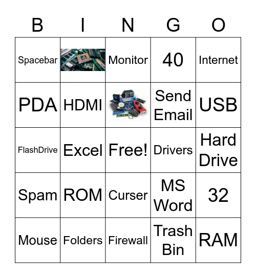 Computers and Electronics Bingo Card