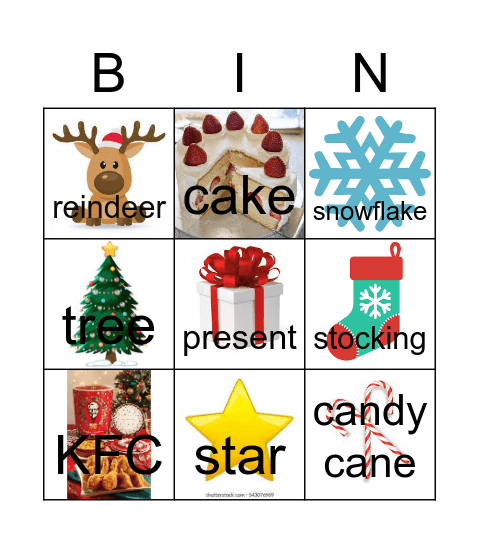 Christmas Bingo Card