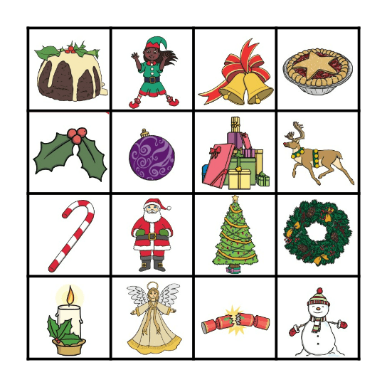 Bingo Navideño Bingo Card