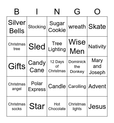 Christmas Bingo Card