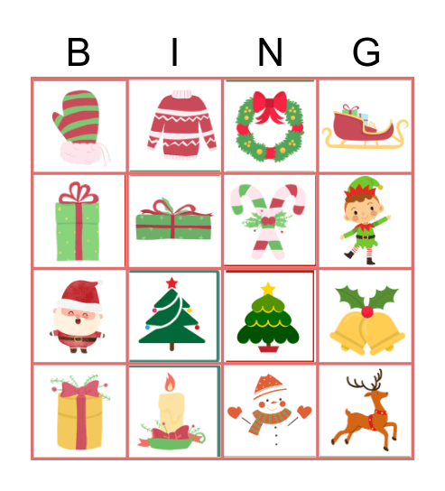 X'mas Bingo Card