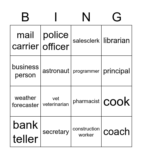 Bingo Card