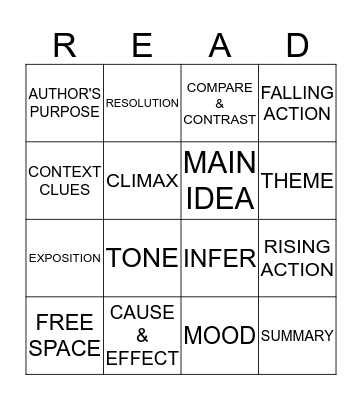 LITERACY READING BINGO!!! Bingo Card