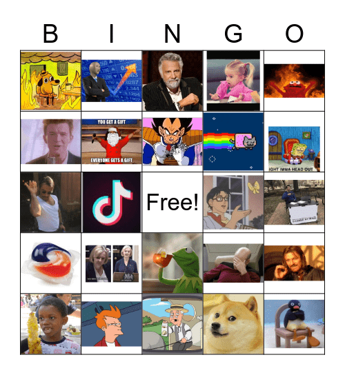 Meme Bingo Card