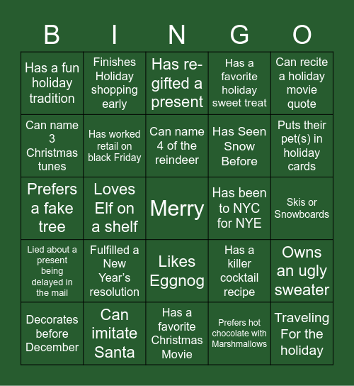 Build-A-Bond Jingle Bingo Card