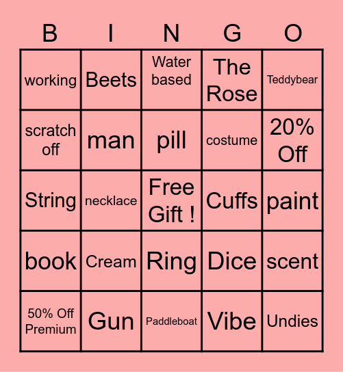 Risers Bingo Card