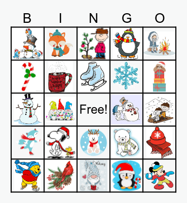 Winter Bingo 15-Dec 2022 Bingo Card