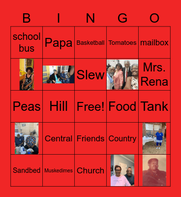 COUNTRY FAMILY BINGO Card