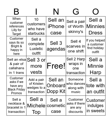 Lilly's Lucky BINGO!!! Bingo Card