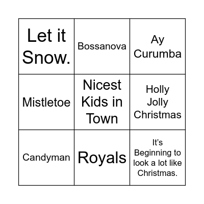 NDC CHRISTMAS BINGO! Bingo Card