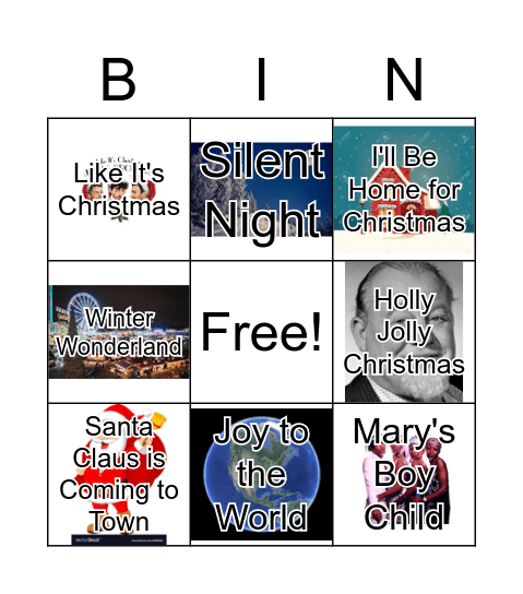 Holiday Bingo Card