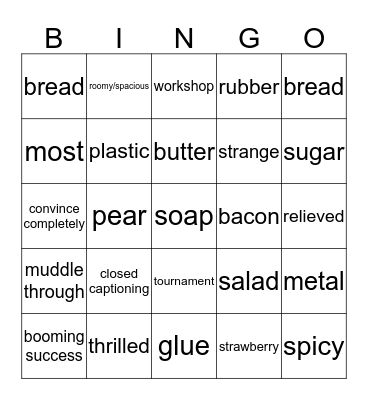 ASL Final Review  Bingo Card