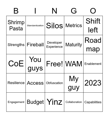 Ajay Leader Bingo Card