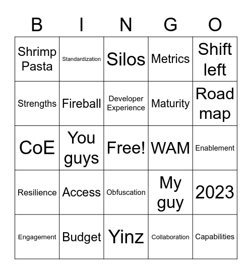 Ajay Leader Bingo Card