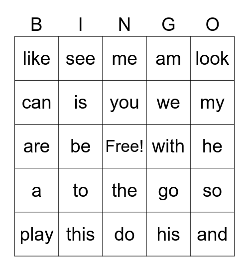 Merry Christmas Bingo Card